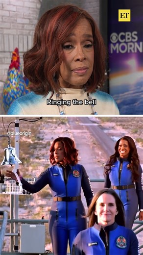 2.4M views · 10K reactions | Gayle King kept it REAL when she pulled out her "I'm very skurrred face," before taking off on the Blue Origin spaceflight.  | Entertainment Tonight | Facebook