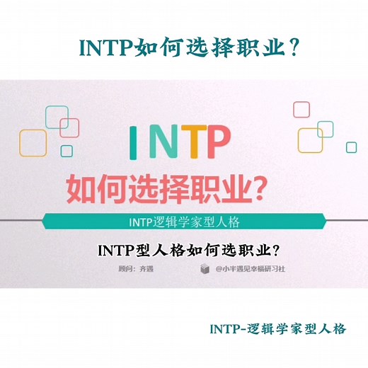 intp如何选择职业？