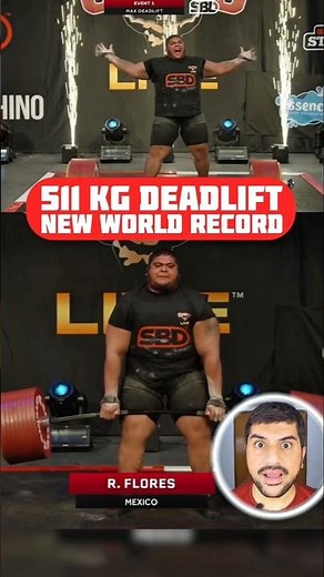 World Record Deadlift 511kg: Raul Flores