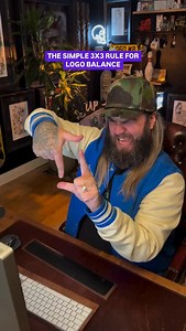 Logo designers… try this 3X3 logo layout! It’s super simple, will get you close to perfection and can act as a guide for your eye to do the rest. I hope this helps you on your next project. #logodesigner #logodesigns #logoprocess #logoideas #graphicdesign #logomaker #logogrid #affinitydesign #graphicdesigners #madeinaffinity | Made By James