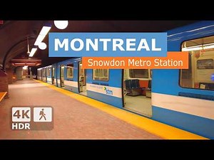 [ 4K ] Snowdon Metro Station Walking Tour | 🟠 Orange Line | Montreal, Quebec, Canada 🇨🇦 2025