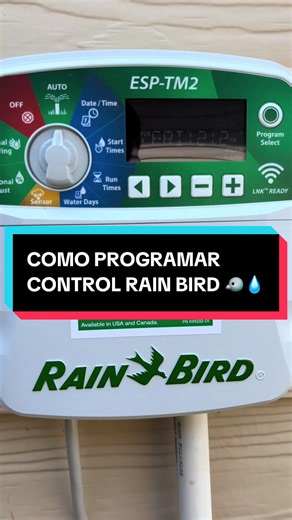 APRENDE COMONPROGRAMAR UN VONTROL DE IRRIGACIÓN RAIN BIRD 🐦💧#irrigation #irrigationsystem #irrigationsensei #irrigacion