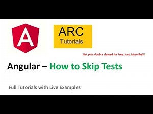 Mind Luster - Learn Angular Testing Tutorial Skip tests in Angular applications | Angular Tutorials for Beginners