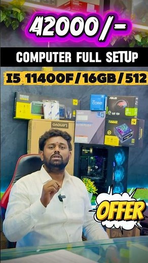 Under ₹42,000/ i5 11th Gen Pc Setup Pc Build | Photography & Graphics Design| Editing Pc 2025