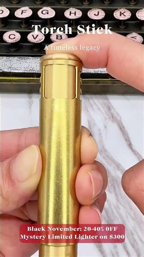 Torch Stick — Horizontal Fire with Brass Attitude