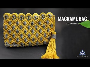 DIY Macrame Wallet For Girls | Macrame Clutch Bag Tutorial