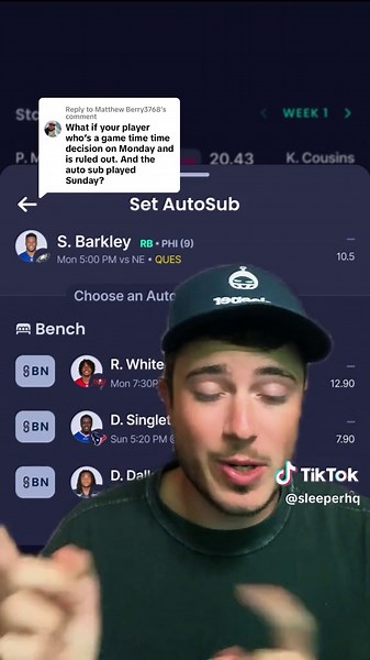 Replying to @Matthew Berry3768 here is some clarification regarding autosub, hope this helps!