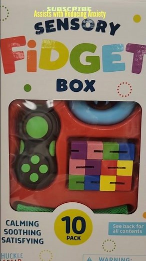 Sensory Activity| 10 Piece FIDGET BOX Set| #autism #calm #fidget *Parent Group Education Series*