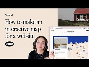 How to make an interactive map for a website