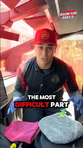 How to clean the windshield on the Cybertruck pt 1 #cybertruck #detailing #windshield