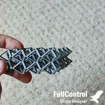 3D printed lattice made with FullControl GCode Designer