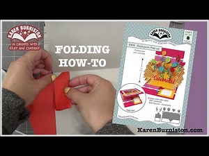 Karen Burniston Die 1069 Explosion Card quick folding tutorial