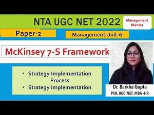 live 12.30pm ,Strategy Implementation- McKinsey 7-S Framework, Strategy Implementation Process