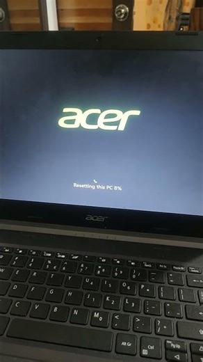 Resetting My Acer Aspire Black Laptop #shorts