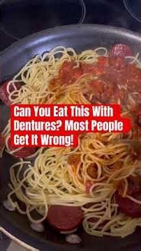 Can You Eat This With Dentures? Most People Get It Wrong! #dentures #dentist #dentalclinic #food