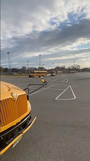 Buses Arriving at the school and Bus 572 {Covering for Bus 119} departing