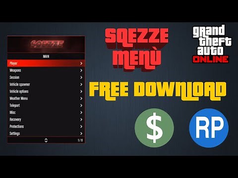 COME SCARICARE MOD MENU' GTA 5 ONLINE V 1.50 | SQEZZE Menù GTA 5 Modding ITA