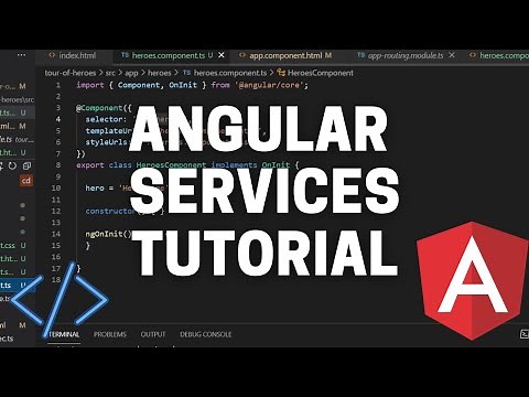 Creating a Service that is Injectable in Angular! - Angular Tour of Heroes Tutorial Part 9