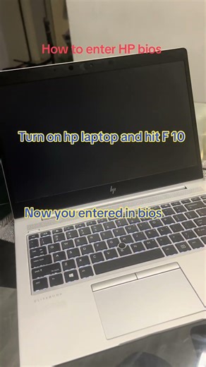 How to enter HP laptop bios new model