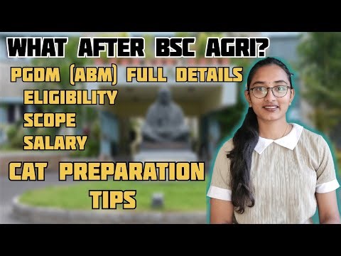 Top Career for BSc Agri || Crack CAT & Join IIMs, MANAGE || PGDM(ABM) - Fees, Packages & Placements