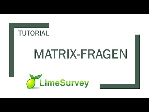 LimeSurvey: Array-Questions