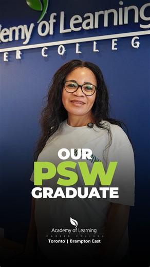 Congratulations to Mbila, our recent graduate from the PSW program at Academy of Learning Career College. 🎓 We are proud of your hard work and wish you continued success as you begin your career in healthcare.​ [PSW program, personal support worker, healthcare training, student success, career ready, practical skills, AOL graduates]​ #AcademyOfLearningCareerCollege #AOLToronto​ #AOLBrampton #AOLNorthYork #CareerReady #OEGNetworkColleges | Academy Of Learning Career College, Brampton East Campus