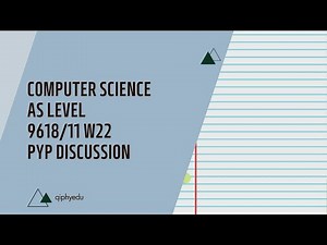 Computer Science | 9618 P11 Oct/Nov 2022 | Cambridge AS Level Past Year Paper Discussion | qiphyedu