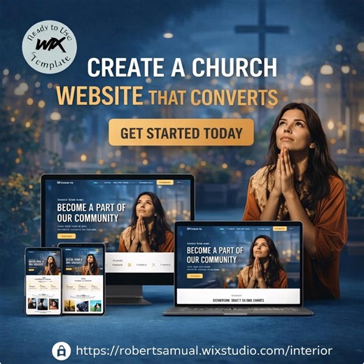 Wix Church Website Template for Ministries, Sermons, Donations, NGO Outreach and Community Growth Online - Etsy