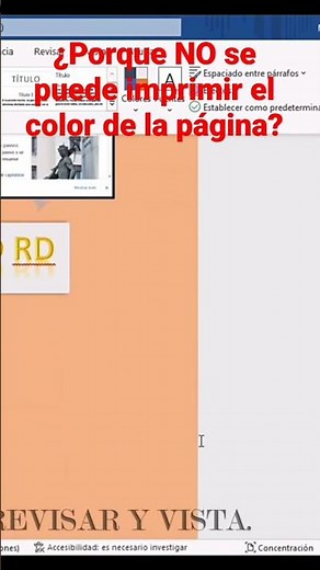 ¿Por qué no se puede imprimir el color de la página en Word?