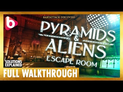 PYRAMIDS & ALIENS: Escape Room | Full Walkthrough | Extraterrestrial Egyptian mysteries