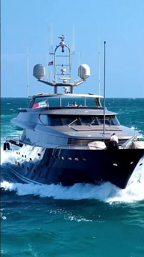One of my favorite Alloy yachts. Love the blue hull! #luxuryyachtlife #boatinglife