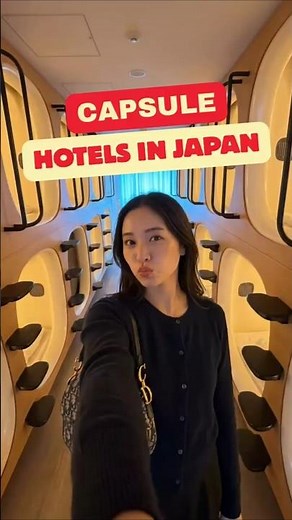 capsule hotels in Japan #japan #japanfacts