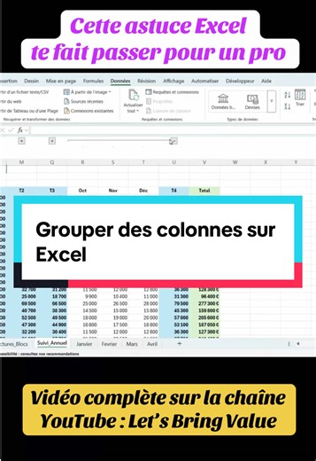 Comment afficher et masquer des colonnes ou des lignes sur Excel avec un bouton ou -. #Excel #AstuceExcel #ExcelTips