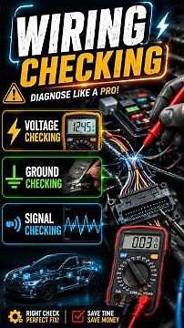 🚨 How to Find Car Wiring Faults? | Voltage, Ground & Signal Checking ⚡🔧