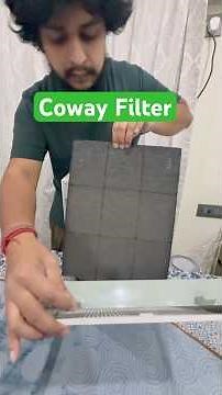 Coway Air Purifier after 1 month, Dirty Clogged Filter 🦠