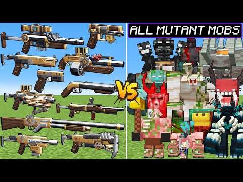 What TaCZ Create Armorer Gun Can Defeat The Most All Mutants Mobs in Minecraft?