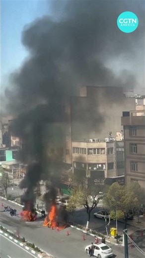 Israel strikes Tehran checkpoint near busy street