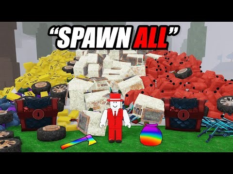 Using ADMIN to Spawn EVERY ITEM in 99 Nights in the Forest! — Watch Ad-Free | SkipVids