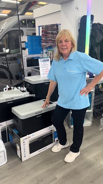Cindy in the shop is here to show you through the Mestic Compressor Fridge Freezers, available in our shop now! Ideal portable solution for keeping your food and drinks cold, very popular for caravans, campervans and Motorhomes as well as home use! #caravan #motorhome #campervan #fridge #freezer