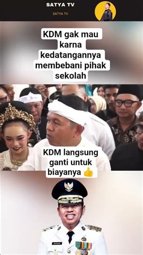 KDM doesn't want his arrival to burden the school #KDM #Bapakaing #Governor of West Java
