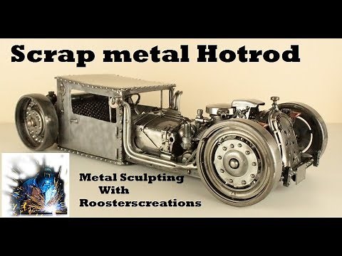 I BUILT A HOT ROD RATROD FROM MIG WELDING RECYCLED SCRAP METAL
