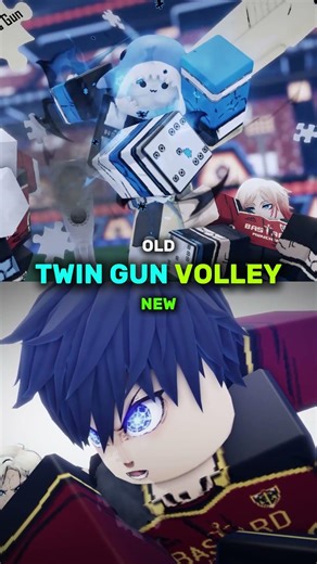 new vs old twin gun volley azure latch #roblox #azurelatch #goalbound #bluelock
