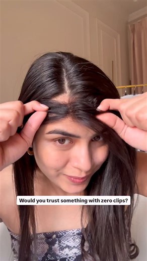 The Shell Hair Extensions on Instagram: "I swear the first thought in my head was… “Zero clips? Shelly, are you sure about this?” 😅 But the moment I placed it on my head, it just sat there… like it belonged. No pulling, no poking, no “clip mark” stress, just a clean, soft front that I haven’t seen in YEARS. It’s funny how something so simple can make you feel so put together. Women deserve options. Options that don’t hurt, don’t scare, don’t overwhelm, just help.💕 Product used: halo hairline t