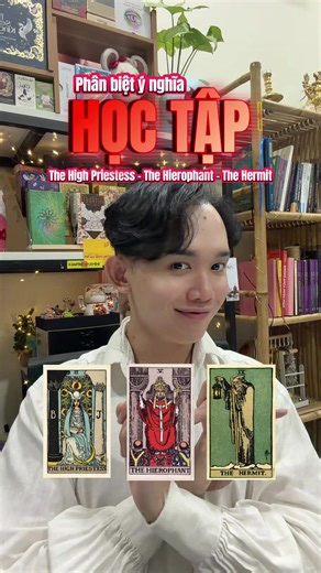 Phân biệt nghĩa “học tập” của THE HIGH PRIESTESS - THE HIEROPHANT - THE HERMIT #tarot #tarotreader #tarotreading #hoctarot #huyenhoc