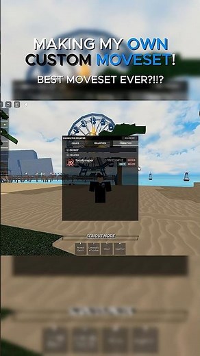 Making the BEST custom moveset in roblox tsb I #roblox #tsb #thestrongestbattlegrounds #rblx #shorts