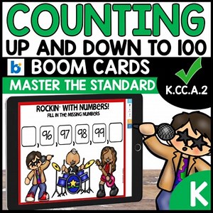 Fill in the Missing Number up to 100 using Boom Cards | K.CC.A.2 Counting