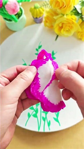 Low-cost spring creative handicrafts toilet paper and watercolor pens unlock spring limite