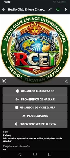 Estamos en el canal de zello como Radio Club Enlace Internacional#1