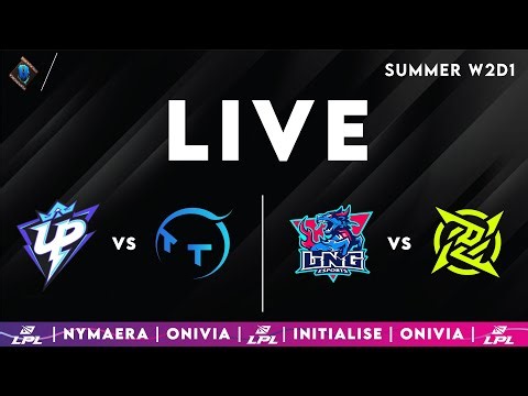 LPL 2025 Live Summer | LPL English W2D1 with Nymaera & Initialise UP vs TT | LNG vs NIP