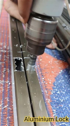 How to Cutting Aluminium Sliding window Lock Installation #shorts #india #reels #door #song #mumbai